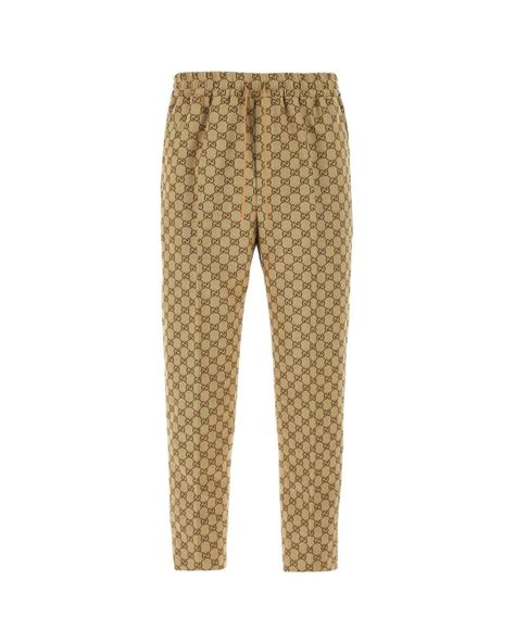 gucci gg print drawstring trousers|Gucci GG Print Drawstring Trousers .